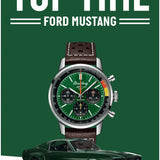 Breitling Top Time B01 Ford Mustang Green Dial Brown Leather Strap Watch for Men - AB01762A1L1X1 Authentic Buy Shop Now