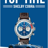Breitling Top Time B01 Shelby Cobra Blue Dial Brown Leather Strap Watch for Men - AB01763A1C1X1 Authentic Buy Shop Now