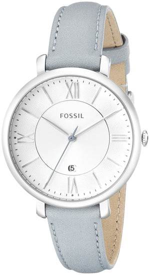 Fossil Jacqueline White Dial Light Blue Leather Strap Watch for Women - ES3821 Authentic Buy Shop Now
