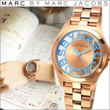 Marc Jacobs Henry Rose Gold Dial Rose Gold Steel Strap Watch for Women - MBM3296 Authentic Buy Shop Now