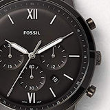 Fossil Grant Chronograph Black Dial Black Steel Strap Watch for Men - FS4832 Authentic Buy Shop Now