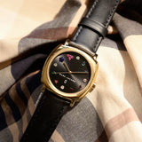 Marc Jacobs Mandy Black Dial Black Leather Strap Watch for Women - MJ1597 Authentic Buy Shop Now