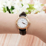 Tissot Carson Lady Steel Quartz Brown Leather Strap Watch For Women - T085.210.36.011.00 Authentic Buy Shop Now