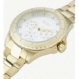 Hugo Boss Premiere White Dial Gold Steel Strap Watch for Women - 1502445 Authentic Buy Shop Now