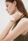 Michael Kors Channing Quartz Mother of Pearl Pink Dial Two Tone Steel Strap Watch For Women - MK6652 Authentic Buy Shop Now
