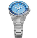 Fossil Blue Dive Three Hand Blue Dial Silver Steel Strap Watch For Women - ES5353 Authentic Buy Shop Now