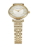 Emporio Armani Gianni T Bar Analog Crystals Gold Dial Gold Steel Strap Watch For Women - AR11608 Authentic Buy Shop Now
