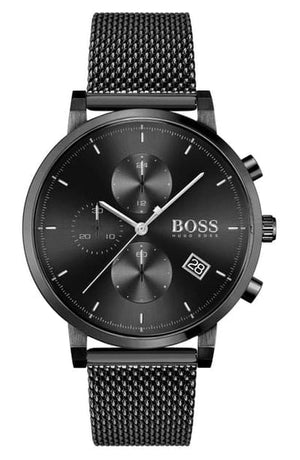Hugo Boss Integrity Black Dial Black Mesh Bracelet Watch for Men - 1513813 Authentic Buy Shop Now