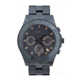Marc Jacobs Blade Chronograph Blue Dial Blue Steel Strap Watch for Women - MBM8581 Authentic Buy Shop Now