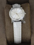 Burberry The City White Diamonds Dial White Leather Strap Watch for Women - BU9221 Authentic Buy Shop Now