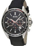 Hugo Boss Driver Black Dial Black Leather Strap Watch for Men -1513087 Authentic Buy Shop Now