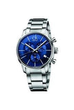 Calvin Klein City Chronograph Blue Dial Silver Steel Strap Watch for Men - K2G2714N Authentic Buy Shop Now