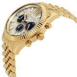 Michael Kors Lexington Crystals Gold Dial Gold Steel Strap Watch for Men - MK8494 Authentic Buy Shop Now