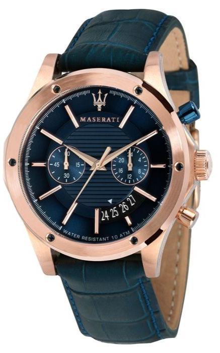 Maserati Circuito Blue Dial Blue Leather Strap Watch For Men - R8871627002 Authentic Buy Shop Now