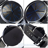 Calvin Klein Boost Black Dial Black Leather Strap Watch for Men - K7Y214CZ Authentic Buy Shop Now
