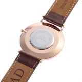 Daniel Wellington Classic St Mawes White Dial Brown Leather Strap Watch For Men - DW00100006 Authentic Buy Shop Now