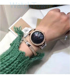 Michael Kors Parker Mother of Pearl Black Dial Two Tone Steel Strap Watch for Women - MK6414 Authentic Buy Shop Now