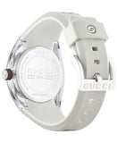 Gucci Sync Quartz White Dial White Rubber Strap Unisex Watch - YA137302 Authentic Buy Shop Now