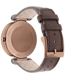 Gucci Interlocking Brown Dial Brown Leather Strap Watch For Women - YA133309 Authentic Buy Shop Now