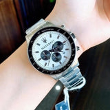 Maserati SFIDA Chronograph White Dial Silver Steel Strap Watch For Men - R8873640003 Authentic Buy Shop Now