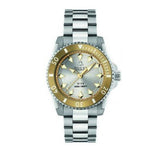 Gucci Dive Automatic 18K Gold Silver Dial Silver Steel Strap Watch for Men - YA136357 Authentic Buy Shop Now