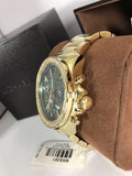 Michael Kors Wren Diamonds Blue Dial Gold Steel Strap Watch for Women - MK6291 Authentic Buy Shop Now