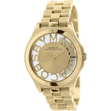 Marc Jacobs Henry Gold Dial Gold Steel Strap Watch for Women - MBM3292 Authentic Buy Shop Now