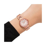 Fossil Virginia White Dial Rose Gold Steel Strap Watch for Women - ES3284 Authentic Buy Shop Now