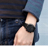 Emporio Armani Luigi Chronograph Black Dial Black Leather Strap Watch For Men - AR1737 Authentic Buy Shop Now
