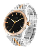 Gucci G Timeless Black Dial Two Tone Steel Strap Watch For Men - YA126410 Authentic Buy Shop Now