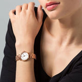 Marc Jacobs Baker White Dial Rose Gold Steel Strap Watch for Women - MBM3248 Authentic Buy Shop Now