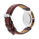 Daniel Wellington Classic St Mawes White Dial Brown Leather Strap Watch For Men - DW00100021 Authentic Buy Shop Now