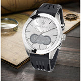Maserati Traguardo Chronograph Silver Dial Black Rubber Strap Watch for Men - R8871612012 Authentic Buy Shop Now