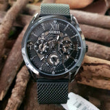 Guess Analog Multifunction Black Dial Black Mesh Bracelet Watch for Men - GW0368G3 Authentic Buy Shop Now