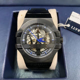 Maserati Potenza Automatic Black Dial Black Leather Strap Watch For Men - R8821108009 Authentic Buy Shop Now