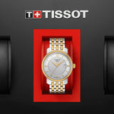 Tissot T Classic Bridgeport Automatic Mother of Pearl Dial Two Tone Steel Strap Watch for Women - T097.410.22.116.00 Authentic Buy Shop Now