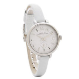 Marc Jacobs Sally White Dial White Leather Strap Watch for Women - MBM1350 Authentic Buy Shop Now