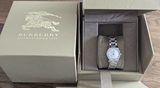 Burberry The City Diamonds Silver Dial Silver Steel Strap Watch for Women - BU9220 Authentic Buy Shop Now