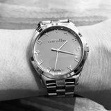 Marc Jacobs Henry Silver Dial Silver Steel Strap Watch for Women - MBM3210 Authentic Buy Shop Now