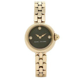 Marc Jacobs Courtney Mother of Pearl Black Dial Gold Steel Strap Watch for Women - MJ3460 Authentic Buy Shop Now
