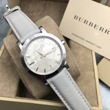 Burberry Heritage Grey Dial Beige Leather Strap Unisex Watch - BU1754 Authentic Buy Shop Now