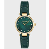 Coach Park Analog Green Dial Green Leather Strap Watch for Women - 14503534 Authentic Buy Shop Now