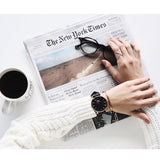 Daniel Wellington Classic Sheffield Black Dial Black Leather Strap Watch For Women - DW00100139 Authentic Buy Shop Now