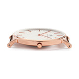 Daniel Wellington Petite St Mawes White Dial Brown Leather Strap Watch For Women - DW00100175 Authentic Buy Shop Now