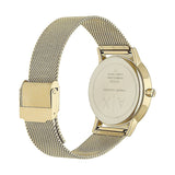 Armani Exchange Lola Analog Gold Dial Gold Mesh Strap Watch For Women - AX5536 Authentic Buy Shop Now