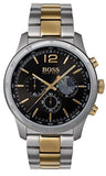 Hugo Boss Professional Black Dial Two Tone Steel Strap Watch for Men - 1513529 Authentic Buy Shop Now