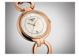 Tissot T Lady Flamingo Mother of Pearl Dial Rose Gold Steel Strap Watch for Women - T094.210.33.116.01 Authentic Buy Shop Now