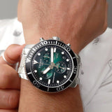 Tissot Seastar 1000 Chronograph Green Dial Silver Steel Strap Watch For Men - T120.417.11.091.01 Authentic Buy Shop Now