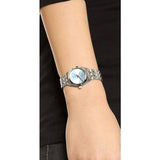 Marc Jacobs Peeker Blue Dial Silver Steel Strap Watch for Women - MBM3376 Authentic Buy Shop Now