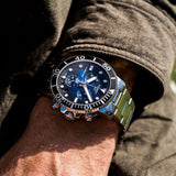 Tissot Seastar 1000 Chronograph Driver Blue Dial Silver Steel Strap Watch For Men - T120.417.11.041.01 Authentic Buy Shop Now